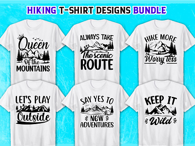 Hiking T-Shirt Design SVG Bundle design hiking hiking t shirt svg svg bundle svg t shirt t shirt t shirt design typography