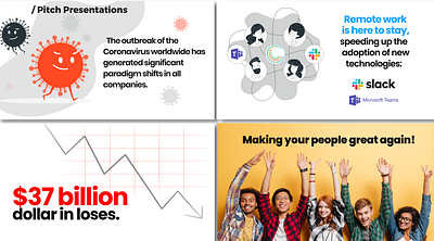 Pitch Deck ai b2b graphic design illustration product design