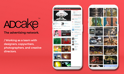 AdCake. Advertising Network. graphic design mobile product design web