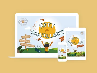 Meet the Ecovillage l Design branding design event poster