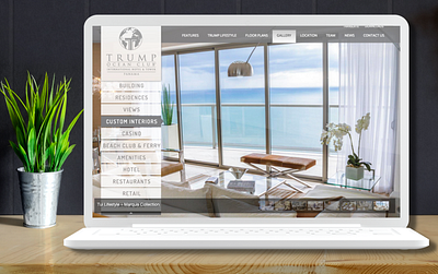 Trump Ocean Club Panama graphic design web