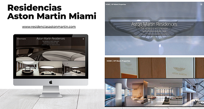 Aston Martin MIAMI graphic design web design