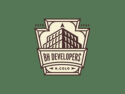 BH Developers Logo Exploration branding icon identity logo