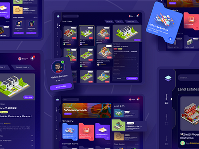 Metaverse - Ecommerce I Ofspace augu buy property buyproperty ecommerce ecommerce web futurastic land meta nft product property real estate technology ui ux virtual reality vr web webdesign website
