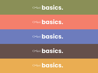 Branding Okre Basics brand design branding color palette costa rica identity logo logo design logotype mark wood