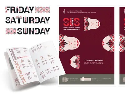 Slavic Linguistic Conference - Event design branding