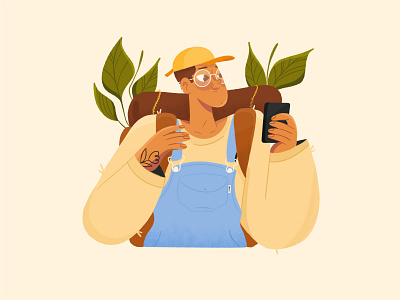 Natural! art camping character characters design dribbble illustration illustrator natural