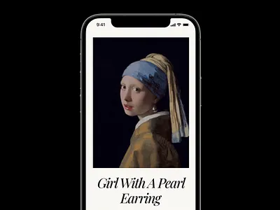 ARTMIND - interactive lecture experience app art artists design experience interaction ios mobile mobile app paintings ui ux