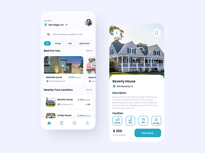 Umah - Home Rent App app design designapp home home rent house mobile mobile app ui uidesign ux