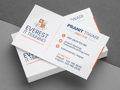 Everest IT Training Business card branding design illustration indesignmedia print