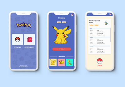 Pokedex App design ui