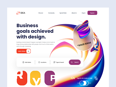 Agency landing page home page landing landing page landingpage web page website design