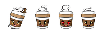 Cup Emote 2d character cup cup emote design digital emote graphic design hey emote vector