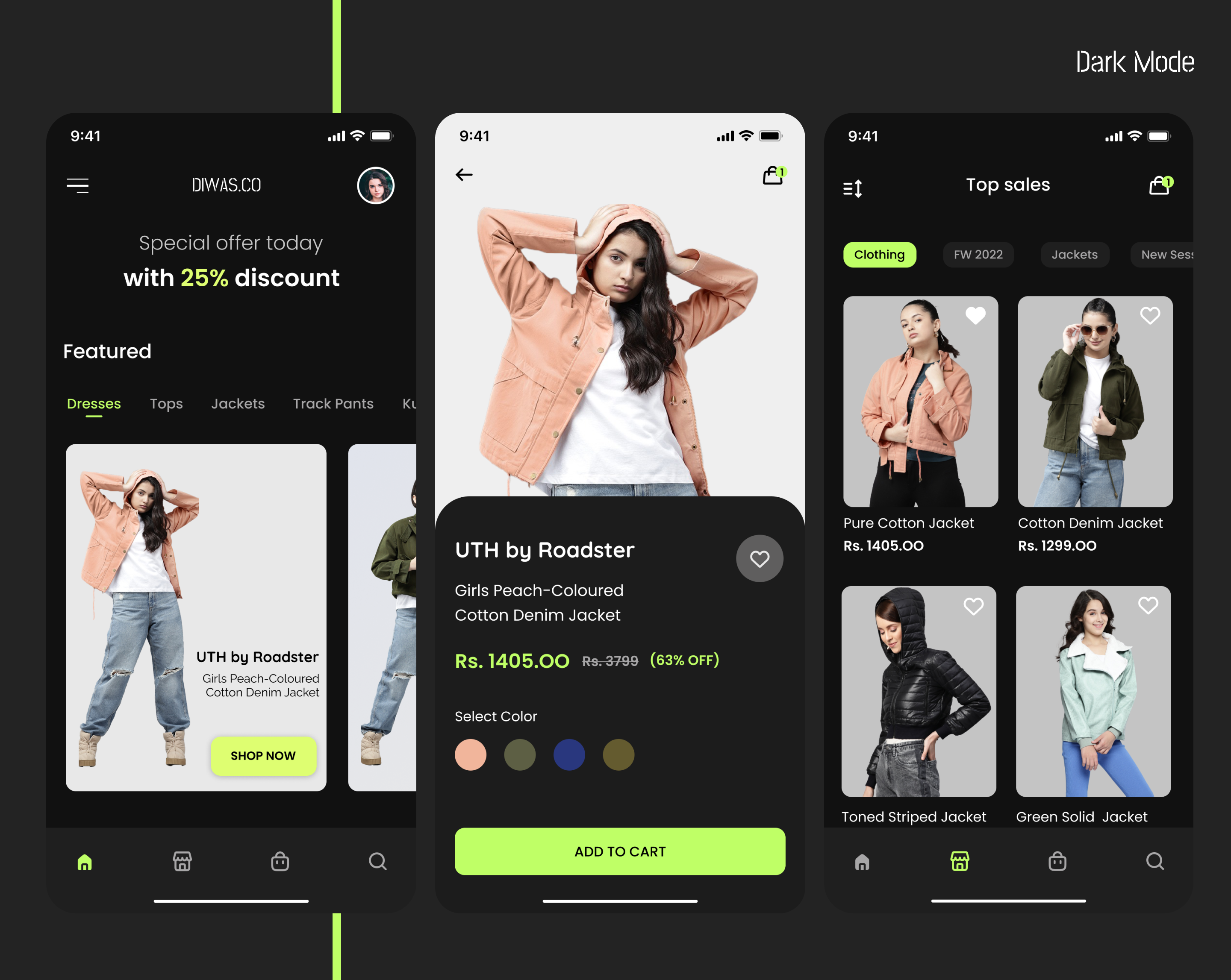 Example of Mobile App UI UX Design (10 Screens)