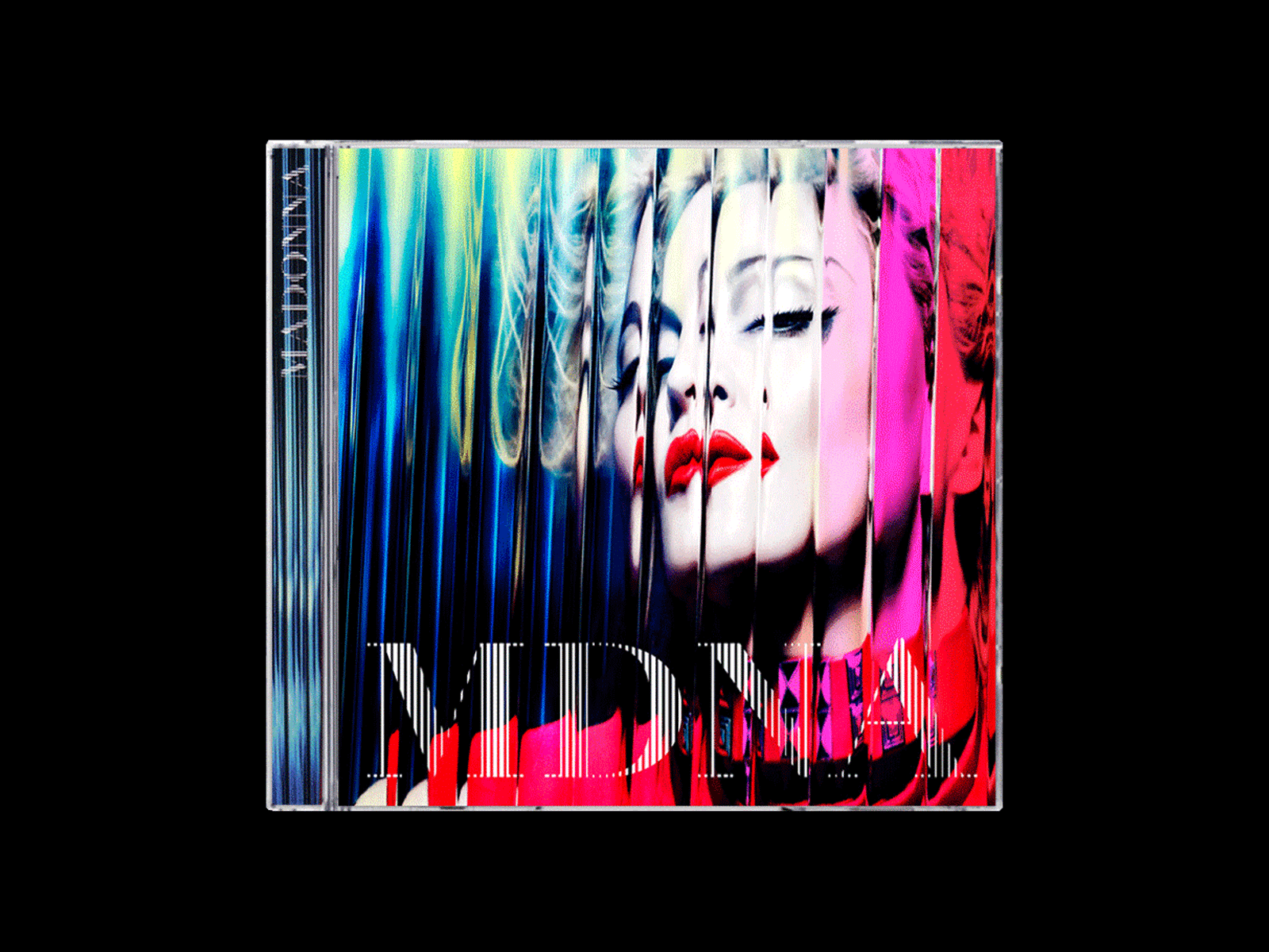 Madonna—MDNA (2012) graphic design logo photo retouching