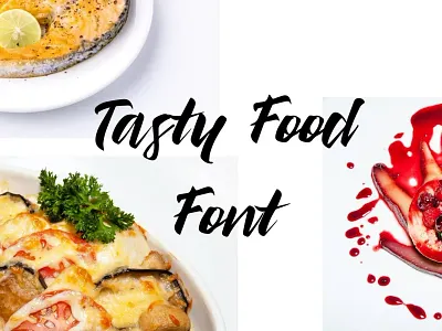 Tasty Food Font fancy handwritten