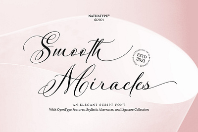 Smooth Miracles - Script Font branding design font fonts logo logo type typography ui