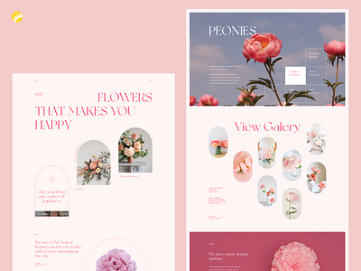 Floristry and decor studio - Website clean decor elegant fashion florist website flowers font gallery graphic grid minimal plants studio ui uiux ux website