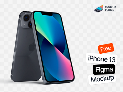 iPhone 13 Figma Mockup download figma free freebie iphone 13 mockup