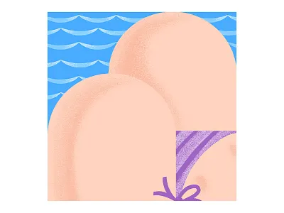 Summer time beach bikini design illustration vector woman