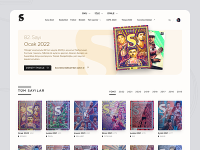 Socrates Magazine Website bookmark concept design hero illustration issue magazine socrates ui ux website