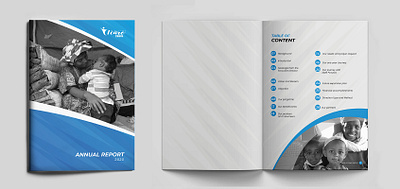 Annual report design for I care Ethiopia annual report blue branding design graphic design i care ethiopia icon illustration logo nahom shiferaw organization annual report typography vector