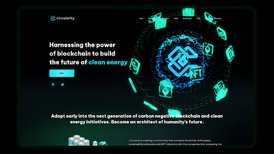 Circularity hero loop animation 3d animation blockchain geometric graphic design motion graphics render video