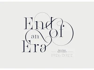 End of an Era. end of an era fashion fashion fonts fashion typography fonts lingerie xo logo logotype moshik nadav queen elizabeth sexy fonts sexy logos typeface typography