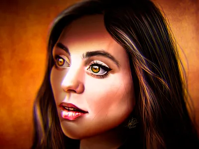 Candelious Fang - Digital Portrait actress colors españa illustration merli movie netflix series spain