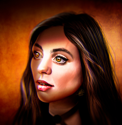 Candelious Fang - Digital Portrait actress colors españa illustration merli movie netflix series spain