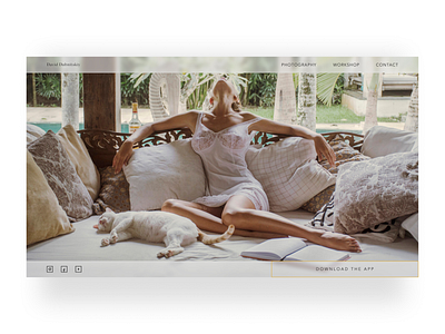 Reimagining website for David Dubnitskiy concept daviddubnitskiy design dubnitskiy figma photography ui ux website