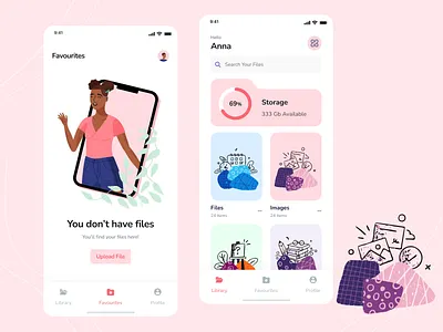 File Manager | Storage Files | IOS App disk empty states figma file manager file system app files iosapp mobile app design mobile ui storage storage app ui uiuxdesign