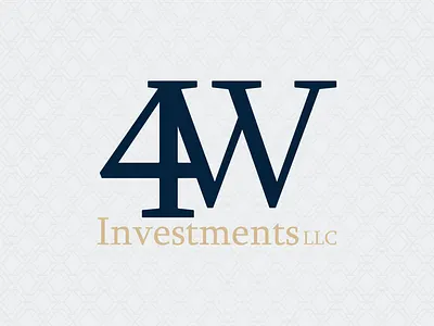 4W Investments Logo 4w logo adobe illustrator bank logo blue and gold logo brand brand design brand identity branding financial advisor logo financial logo investments logo logo logo design minimal logo modern logo design monogram monogram logo monogram logo design vector vintage