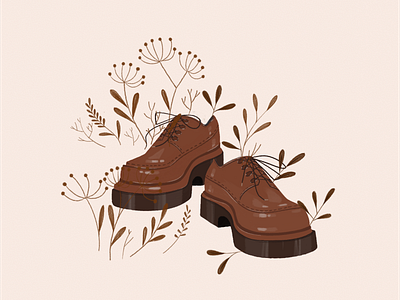 Boots art boots branding graphic design illustration lookbook outffit