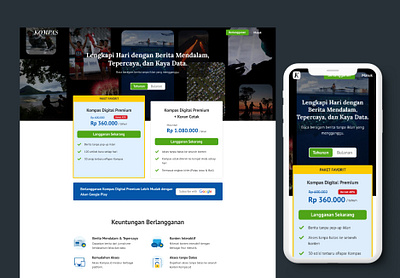Kompas.id Subscription Page design ui