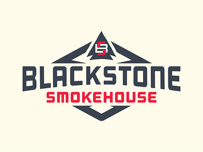 Blackstone Smokehouse Logo Design adobe illustrator arrowhead logo badge bbq brand bbq logo brand design brand identity branding bs monogram logo logo badge logo design modern monogram logo restaurant logo script logo texas logo vector vintage vintage badge logo