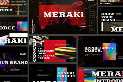 Meraki Multipurpose Template clean colorful company corporate design google slides keynote modern multipurpose multipurpose template photography pitch deck portfolio powerpoint studio template unique web design web development website