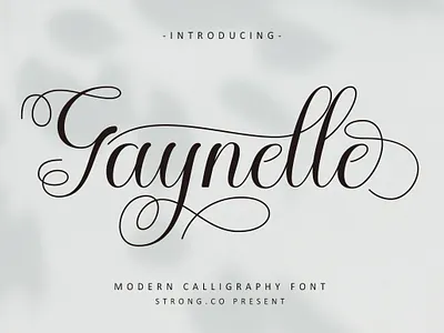 Gaynelle branding design graphic design illustration logo logo fonts love fonts modern fonts script fonts wedding fonts
