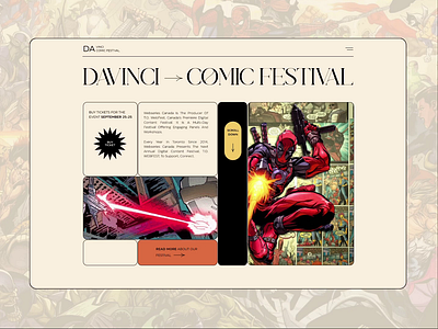 UX/UI Design for Comic Festival animation app design comics content davinci design digital event fantastic festival illustration minimal ui ux