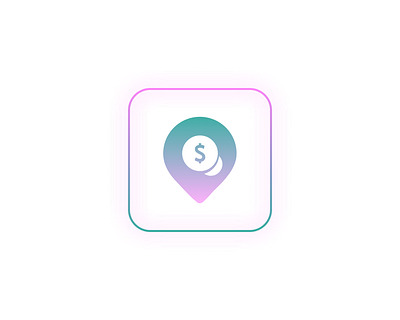 App Icon app app. icon application branding budget dailyui design figma icon logo map marker money planner tracker travel ui ux