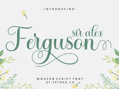 sir alex ferguson branding design graphic design illustration logo logo fonts love fonts modern fonts script fonts