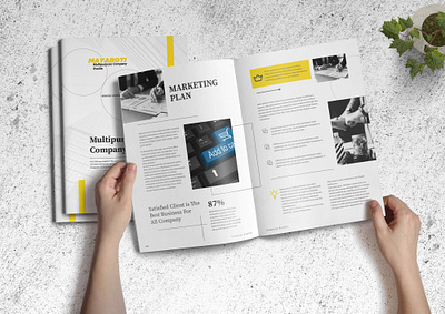 Multipurpose Company Profile Template advertising agency brochure booklet design brand identity branding brochure brochure design company profile editorial editorial design lead magnet marketing print design