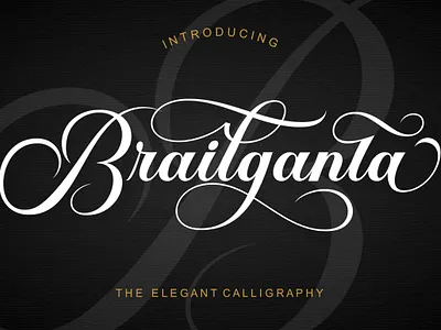 Brailganta branding calligraphy fonts design elegan fonts graphic design illustration logo logo fonts love fonts modern fonts script fonts wedding fonts