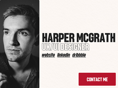 Contact Card branding contact logo name typography ux