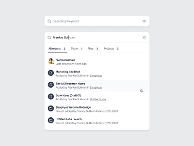 Command+k Search Menu — Untitled Ui By Jordan Hughes® On Dribbble