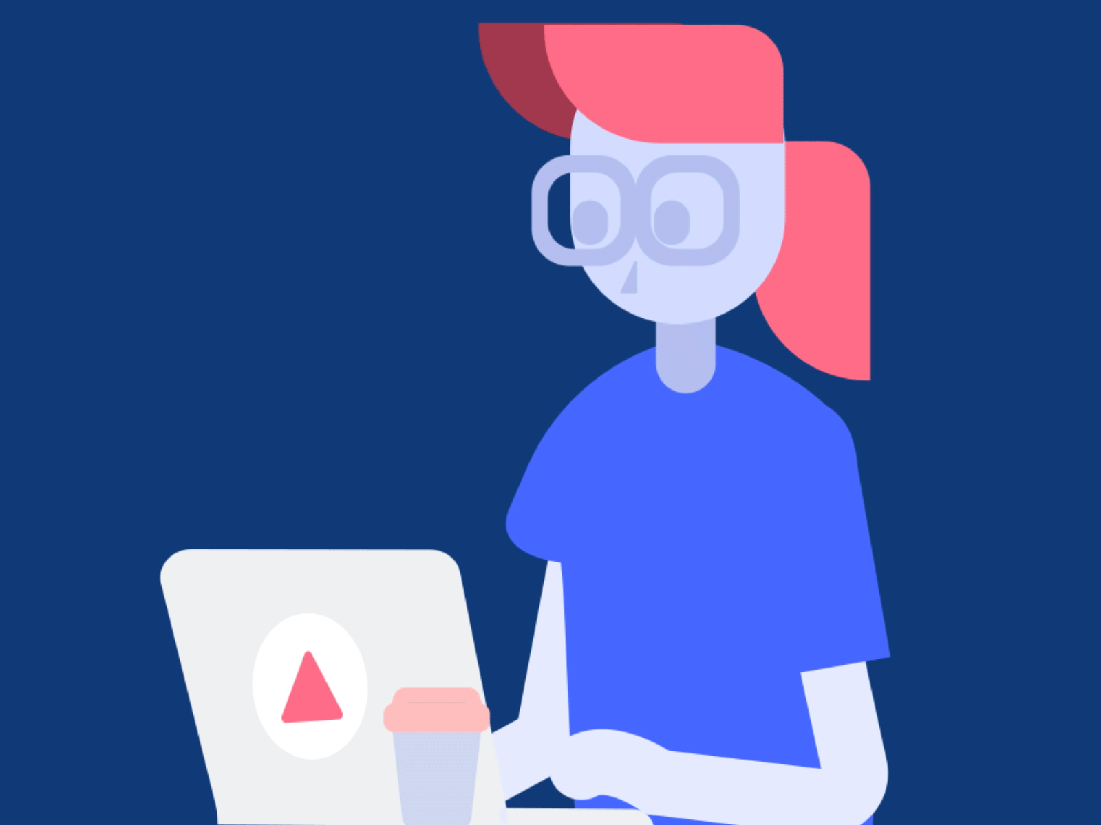 Typing - animated GIF animation art design flat gif icon illustration vector