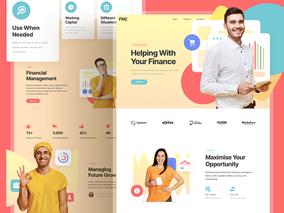 Finance Website design figma finance landing responsive sketch template ui ux xd