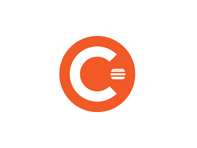C - Burger Logo beef brand designer burger burger logo c cafe eat eating fast food food logo graphic designer hamburger letter c logo designer logo for sale logo maker meat orange restaurant stock logos