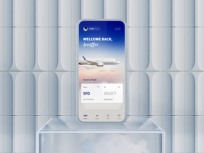 SAS new app design airlines airplane app booking brand branding dashboard flight flights home icons ios sas scandinavian screen simple toolbar ui ux white