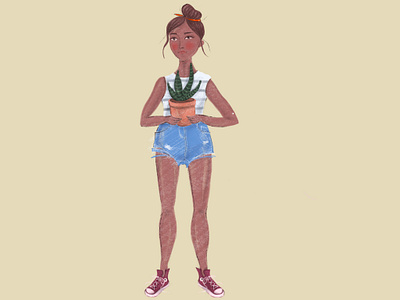 same girl - new look! design graphic design illustration